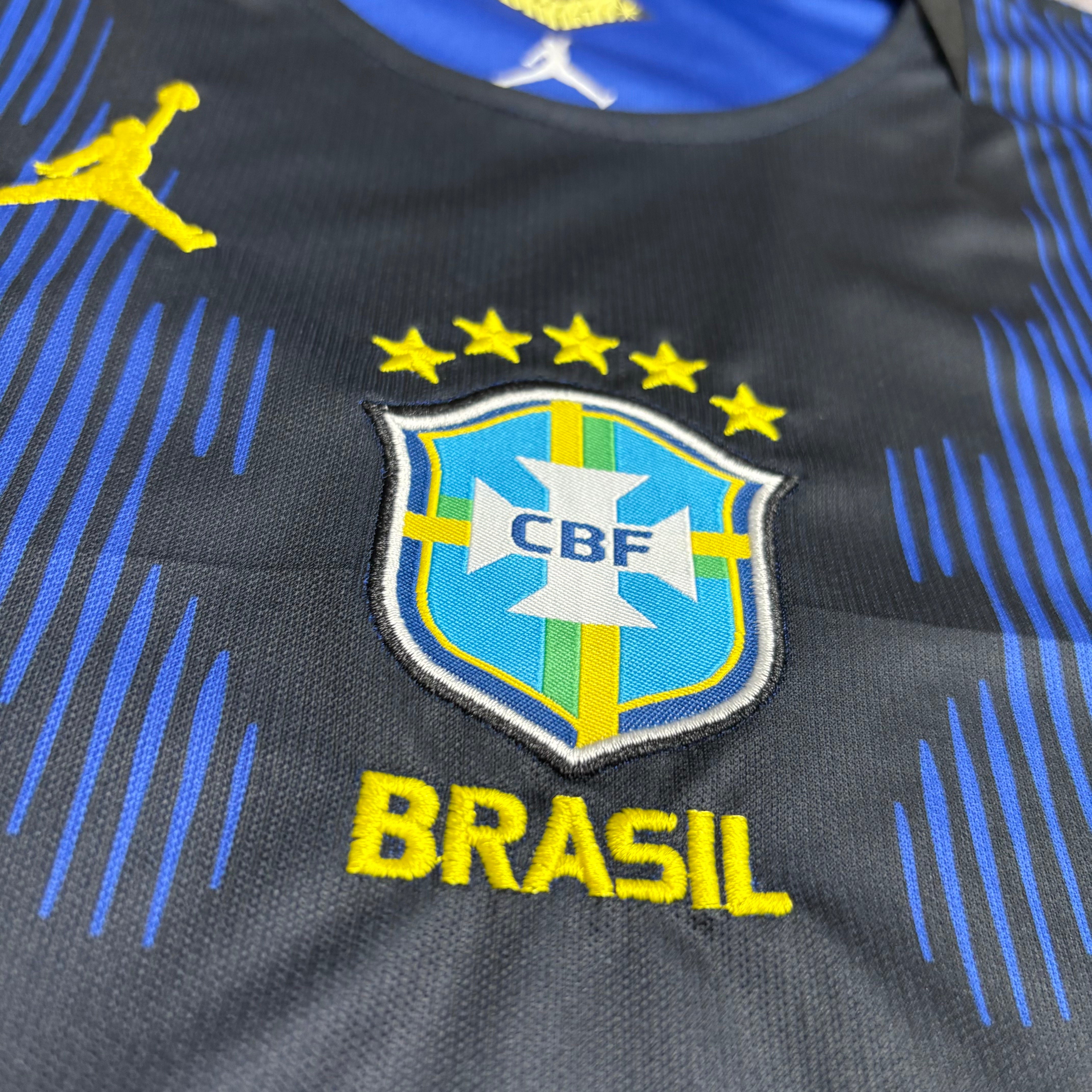 Kit Infantil Brasil Azul Mantello - Camisa + Short