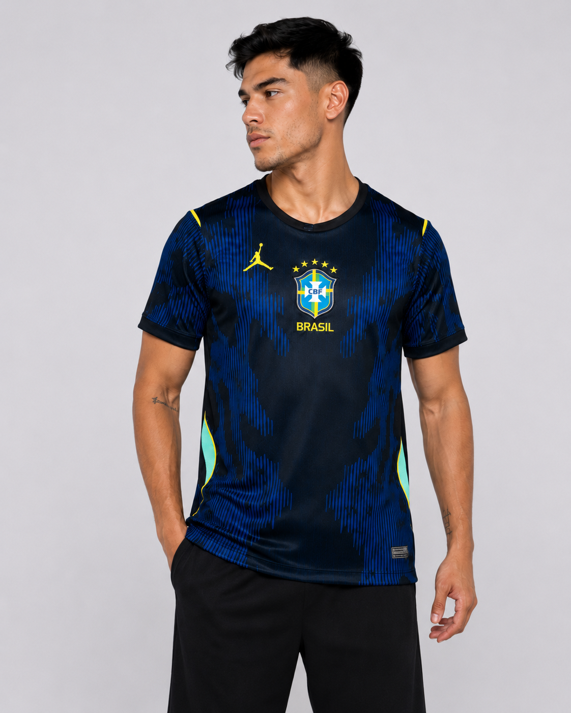 Camisa Brasil Azul Masculina Mantello