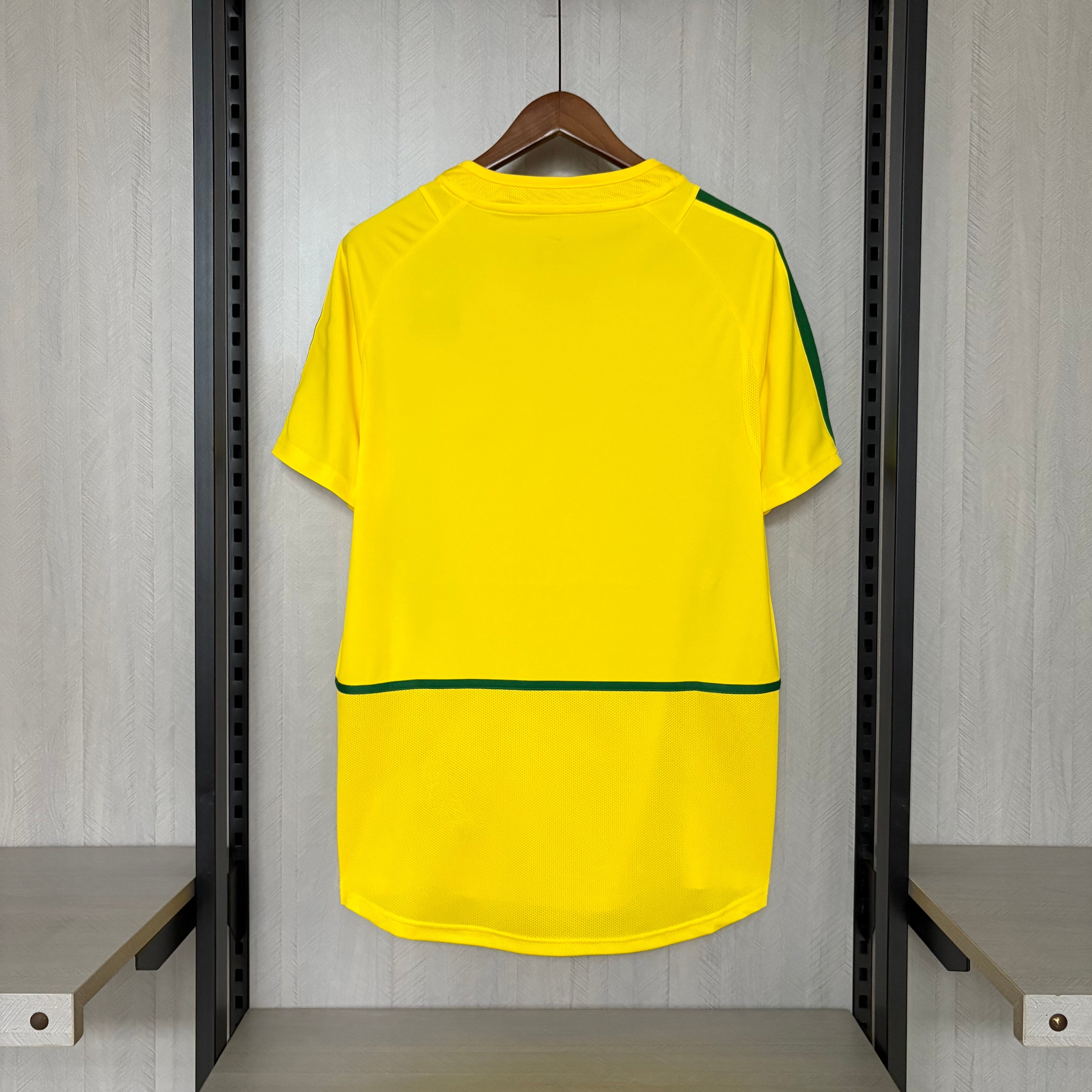 Camisa Seleção Brasileira Retrô 2002/03 Amarela Mantello