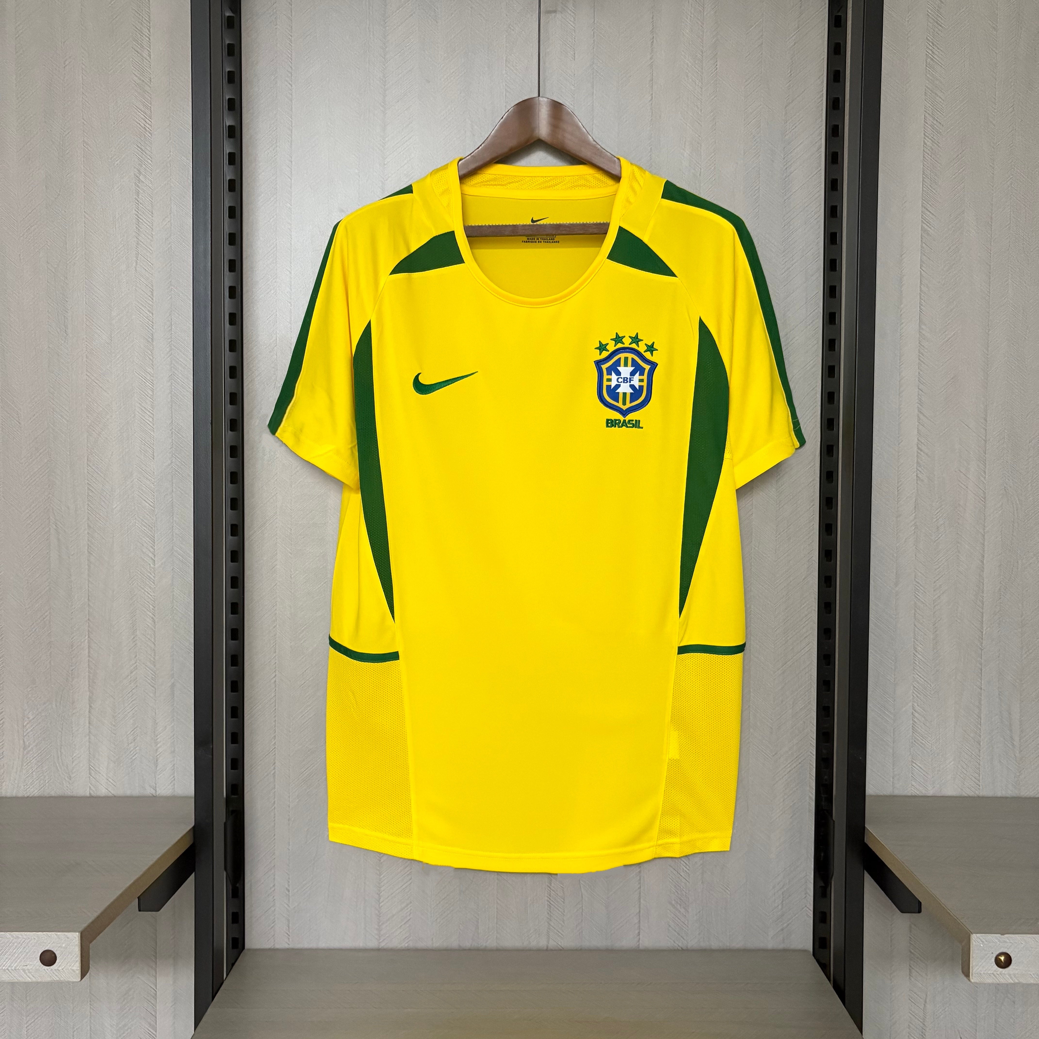 Camisa Seleção Brasileira Retrô 2002/03 Amarela Mantello