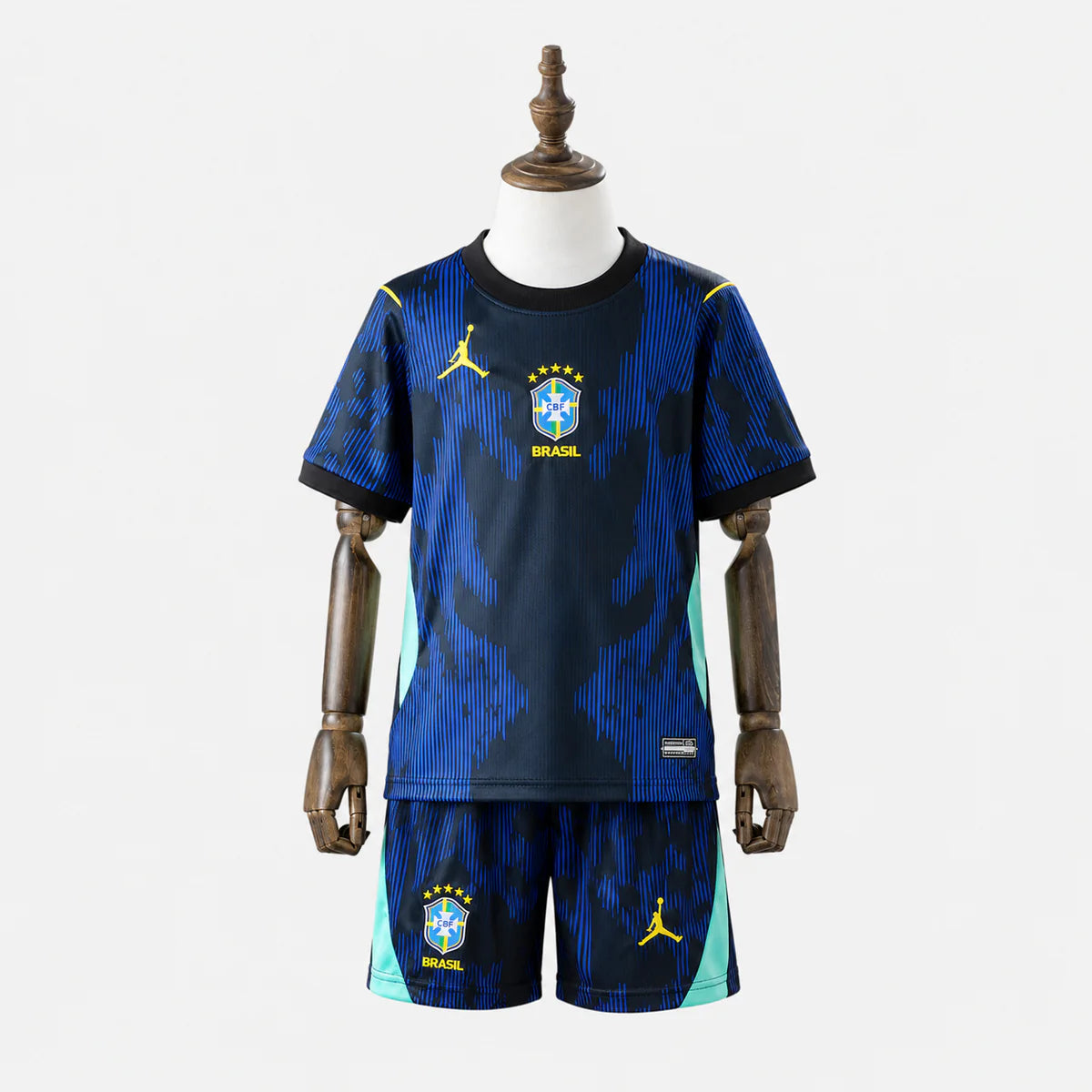 Kit Infantil Brasil Azul Mantello - Camisa + Short